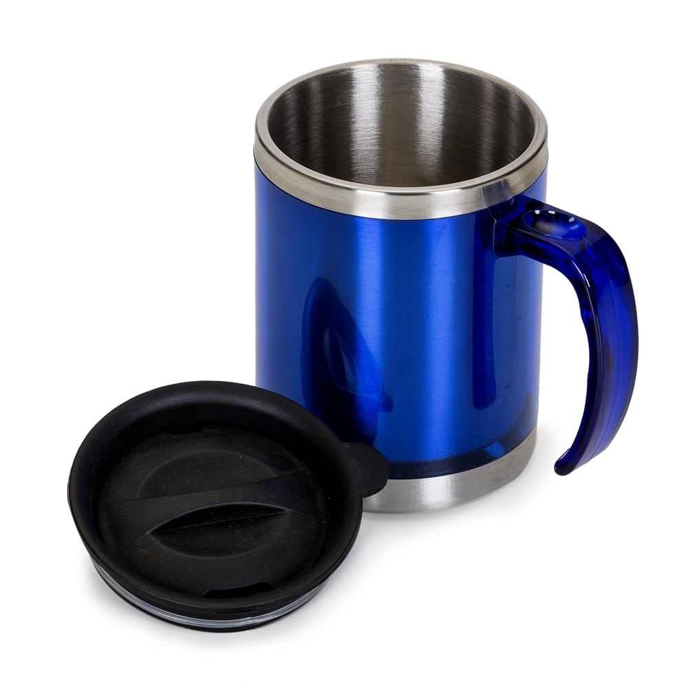 CANECA ACRÍLICA 400 ML COM TAMPA SPX-06520-AZU NA COR AZUL - Imagem 2