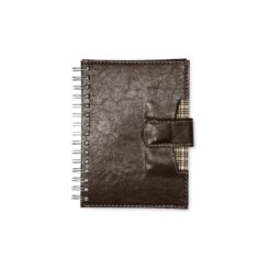 AGENDA DIÁRIA WIRE-O 2023 COM FECHO E SUPORTE PRA CANETA SPX-14797 NA COR MARROM