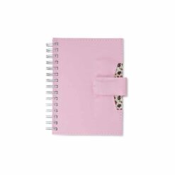 AGENDA DIÁRIA WIRE-O 2023 COM FECHO E SUPORTE PRA CANETA SPX-14797 NA COR ROSA