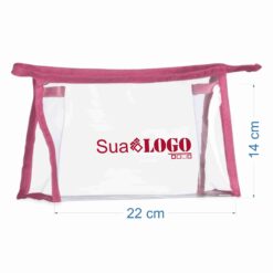 Alternative view of NECESSAIRE PLÁSTICA SPX-02092-RSE/TRA NA COR ROSA