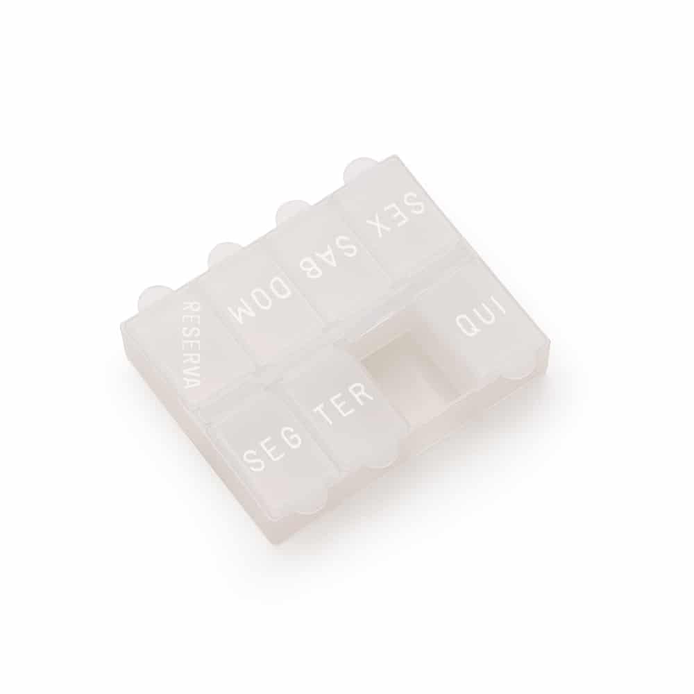 PORTA-COMPRIMIDOS SEMANAL SPX-13592-BCO NA COR BRANCO - Imagem 5