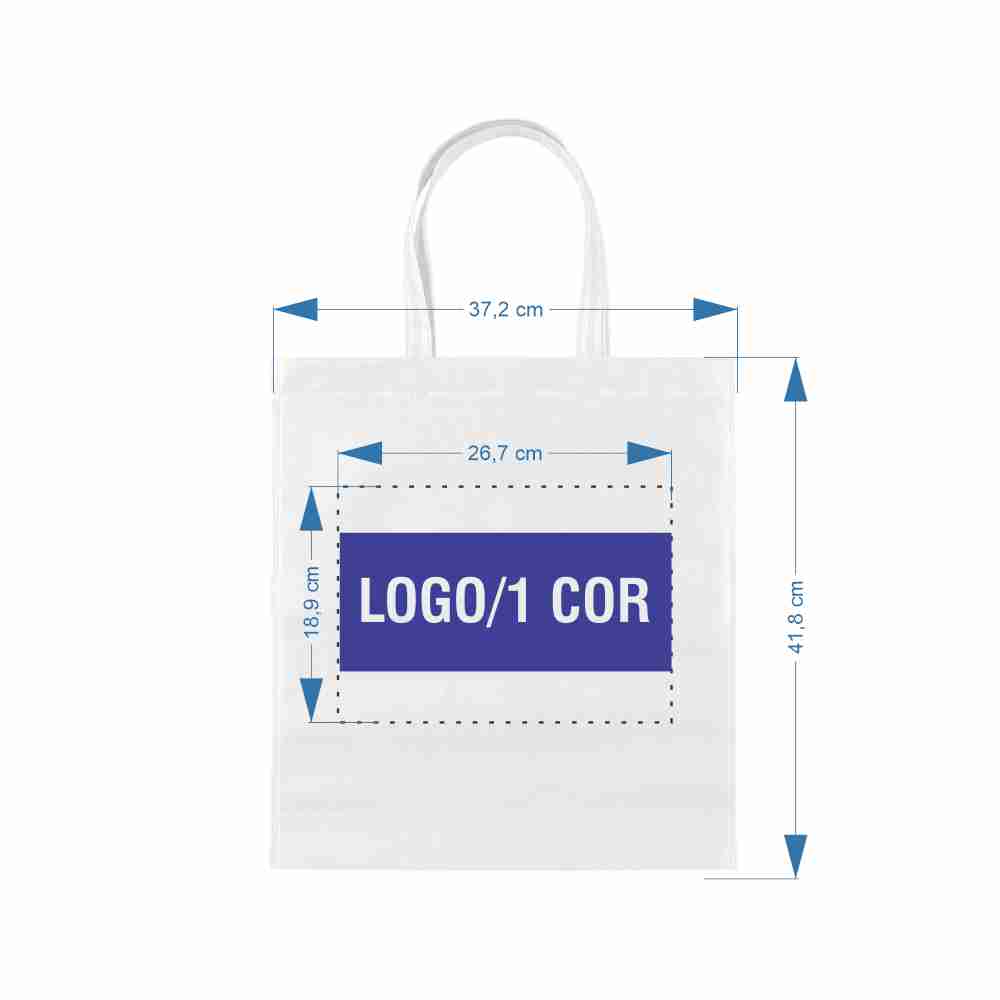 SACOLA DE TNT SPX-13780N-BCO NA COR BRANCO - Imagem 2