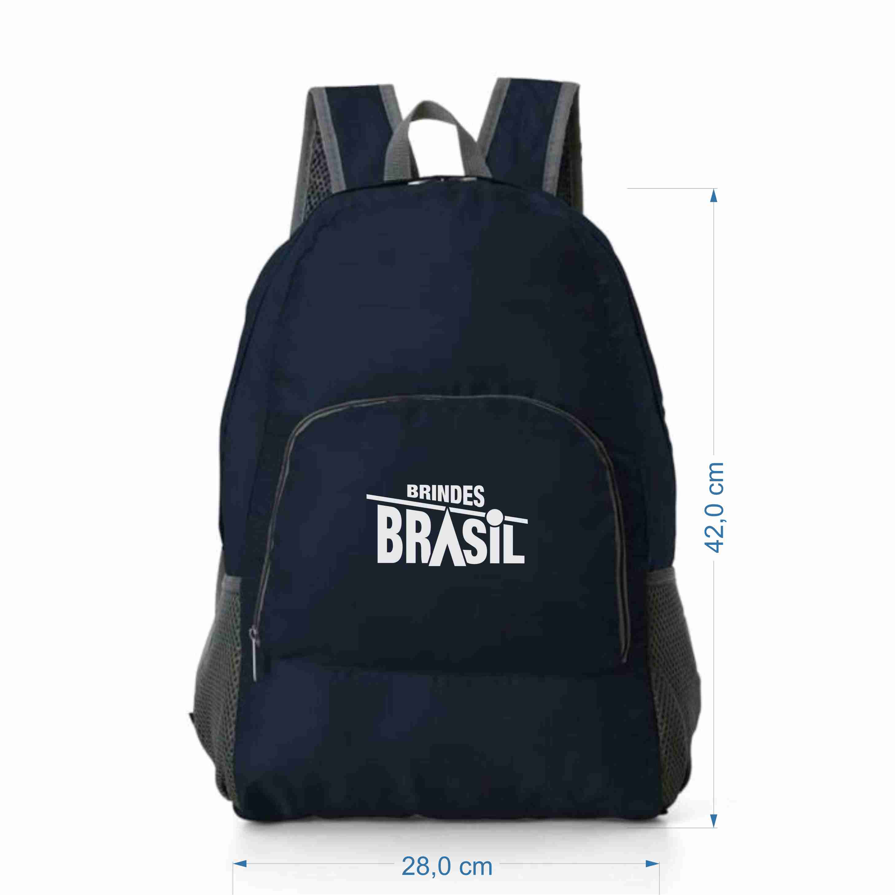 MOCHILA DE NYLON DOBRÁVEL 21L SPX-18539-AZE NA COR AZUL - Imagem 2