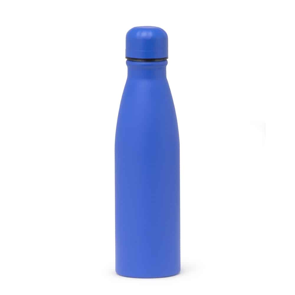 GARRAFA LISA FOSCA ALUMINIO 600ML SPX-14880-AZU NA COR AZUL