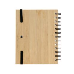 BLOCO DE ANOTAÇÕES BAMBU COM CANETA SPX-18748-BMB NA COR BAMBU - Imagem 3