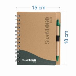 Alternative view of BLOCO DE ANOTAÇÕES COM CANETA SPX-06098-VD NA COR BEGE