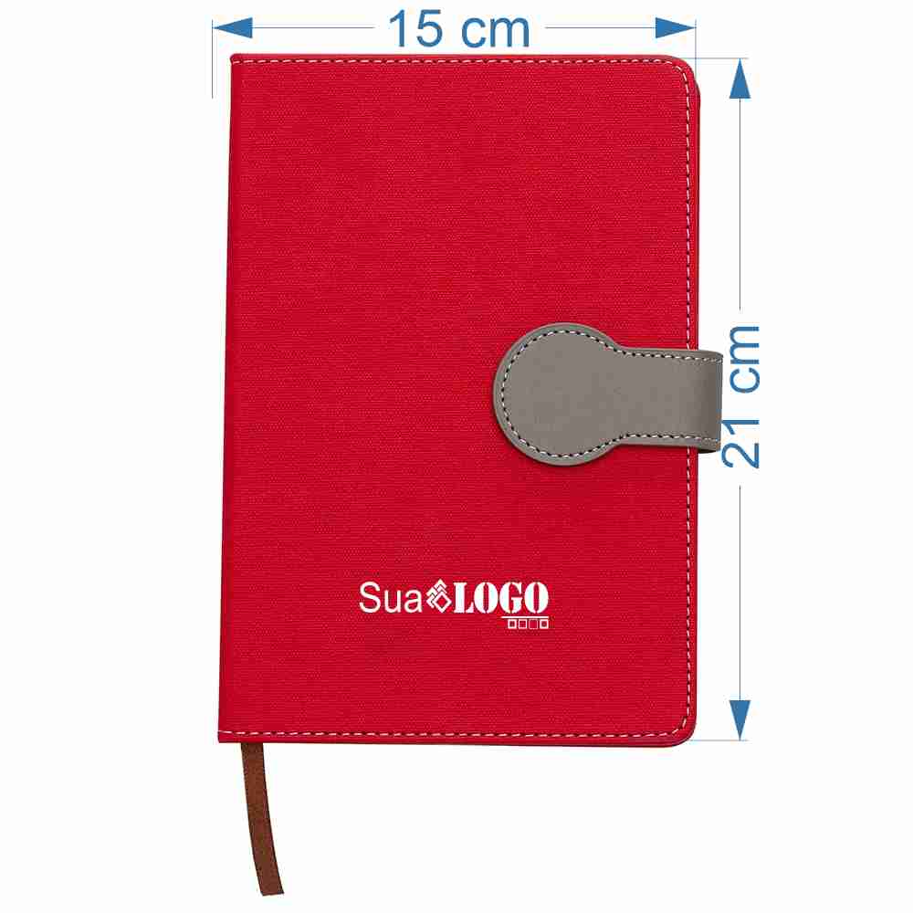 CADERNETA SINTÉTICA SPX-03003-VM NA COR VERMELHO - Imagem 2