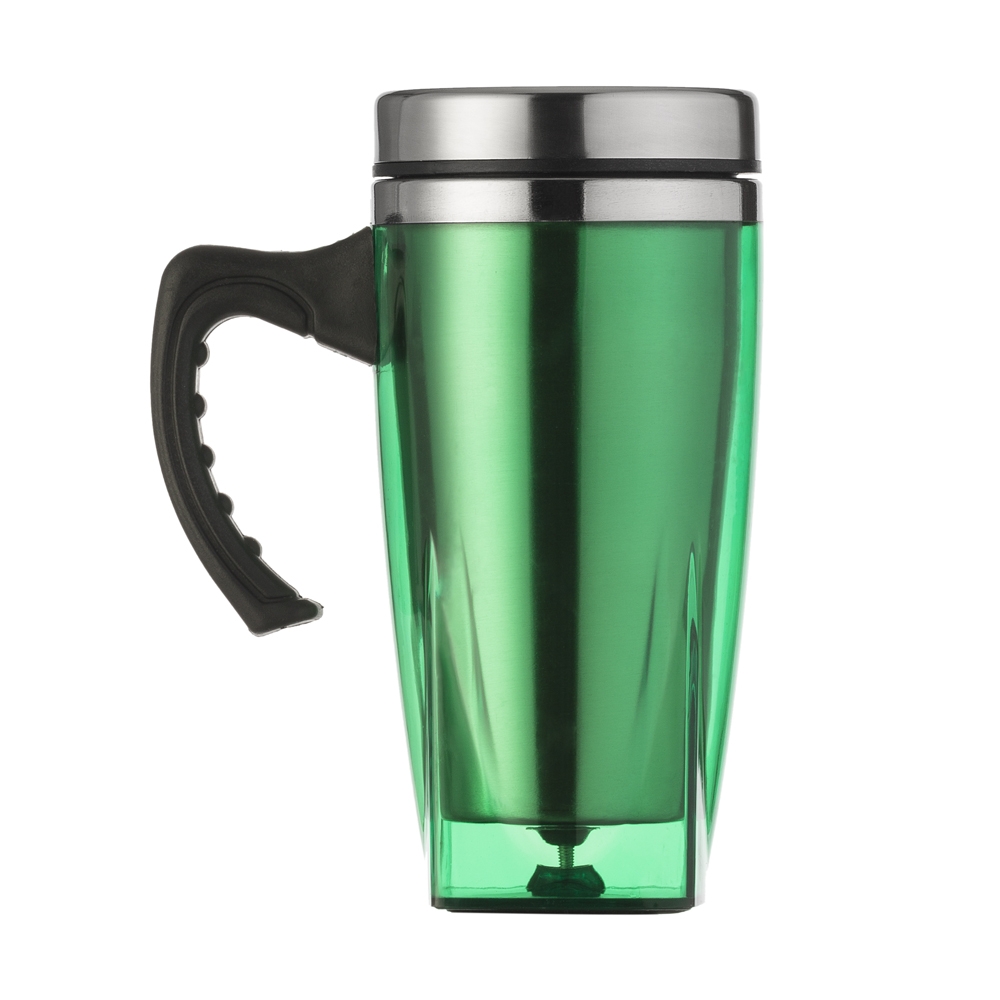 CANECA 450ML FUNDO QUADRADO SPX-01071-VD NA COR VERDE
