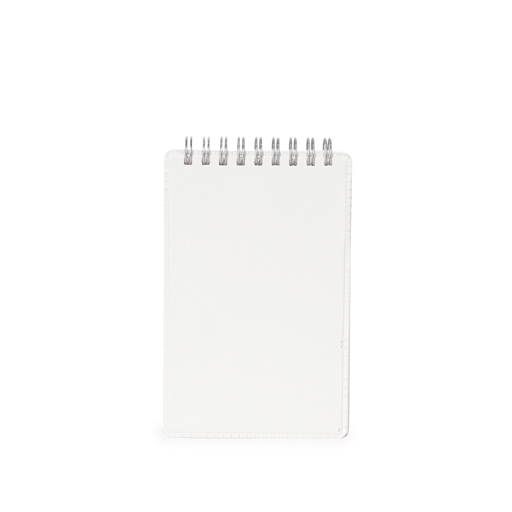 BLOCO DE ANOTAÇÕES COURO SINTÉTICO SPX-13634-BCO NA COR BRANCO