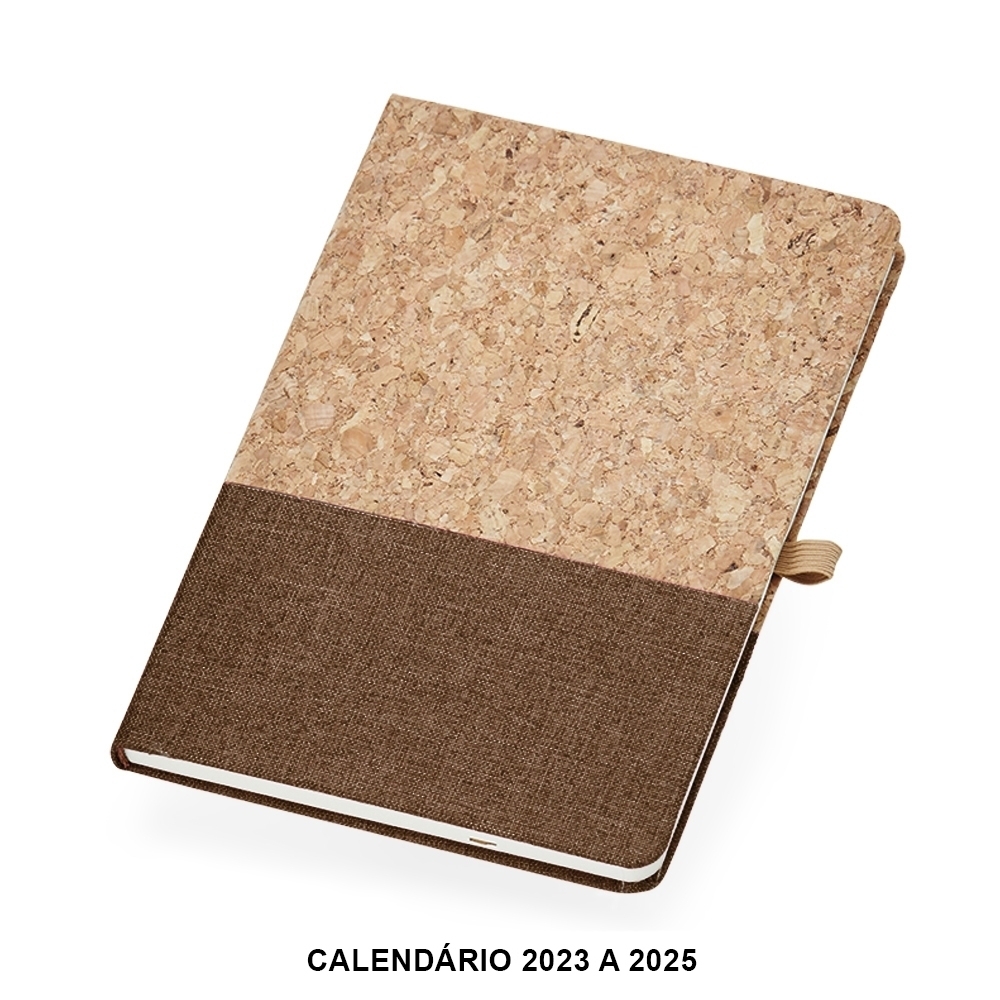 CADERNETA A5 CORTIÇA SPX-18112-MAR NA COR MARROM