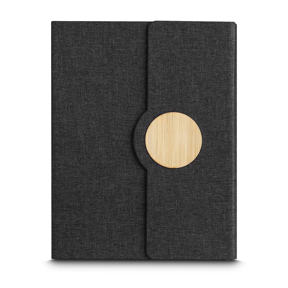 CADERNETA RPET SPX-15215-PRE NA COR PRETO