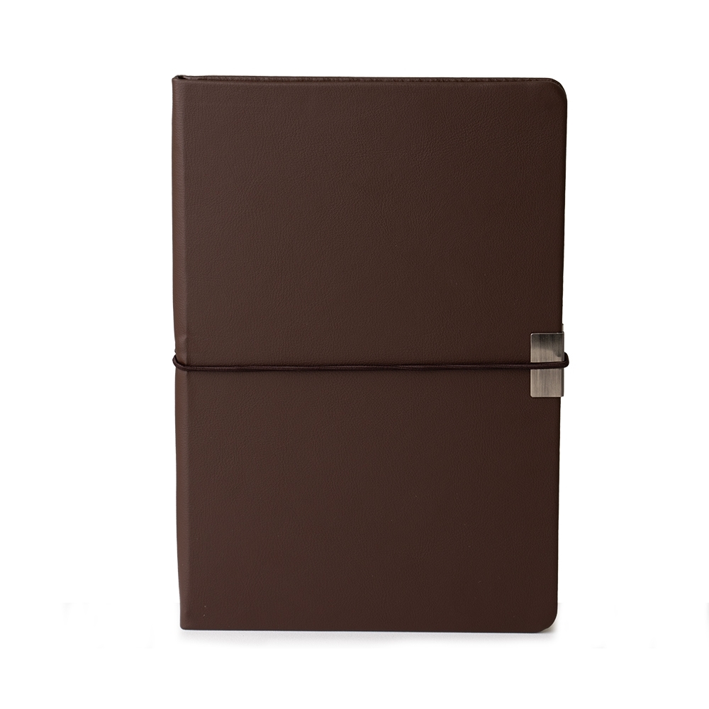 CADERNETA EM COURO SINTÉTICO SPX-15029-MAR NA COR MARROM