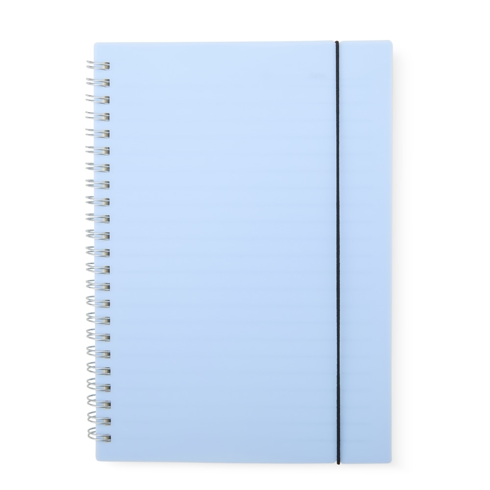 CADERNO A5 PLÁSTICO SPX-05058B-AZU NA COR AZUL