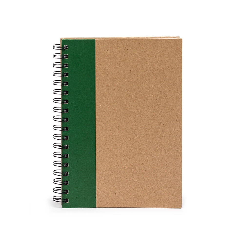 CADERNO CAPA KRAFT LAMINADA SPX-15091-VD NA COR KRAFT