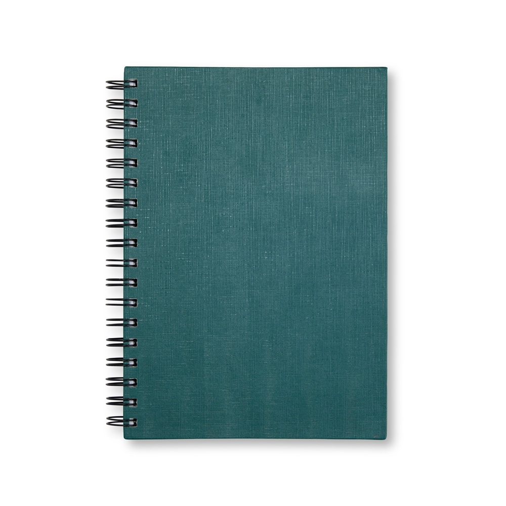 CADERNO CAPA LINHO SPX-15231-VD NA COR VERDE