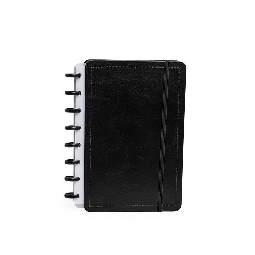 CADERNO DISCO PERCALUX SPX-15161-PRE NA COR PRETO