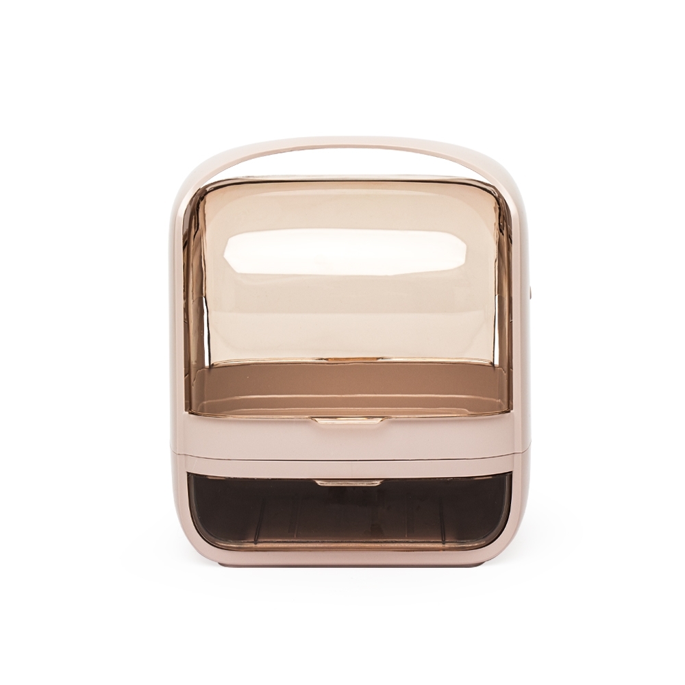 CAIXA ORGANIZADORA DE COSMÉTICOS SPX-08030-ROS NA COR ROSA