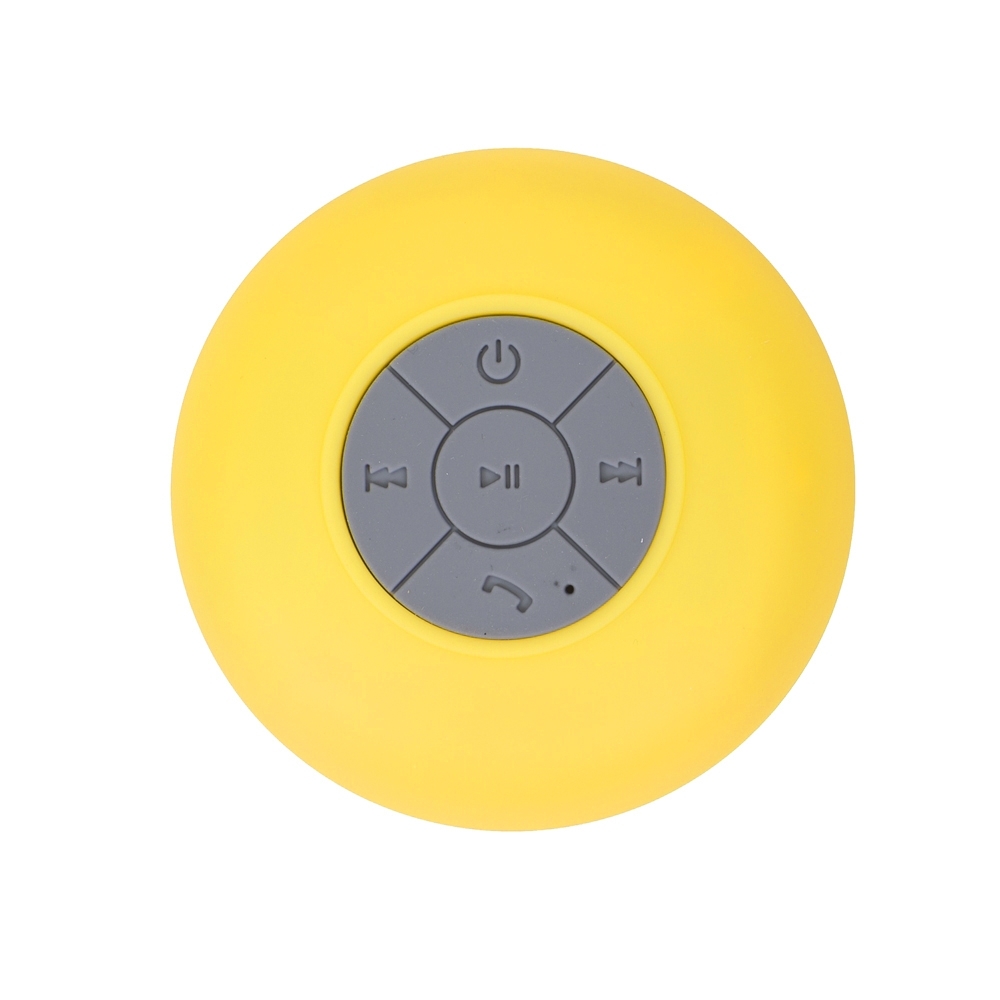 CAIXINHA DE SOM C/VENTOSA CAIXA ACRÍLICA  SPX-12926AC-AMA NA COR AMARELO