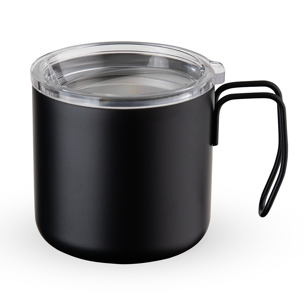 CANECA INOX PAREDE DUPLA 350ML SPX-P@18625-PRE NA COR PRETO