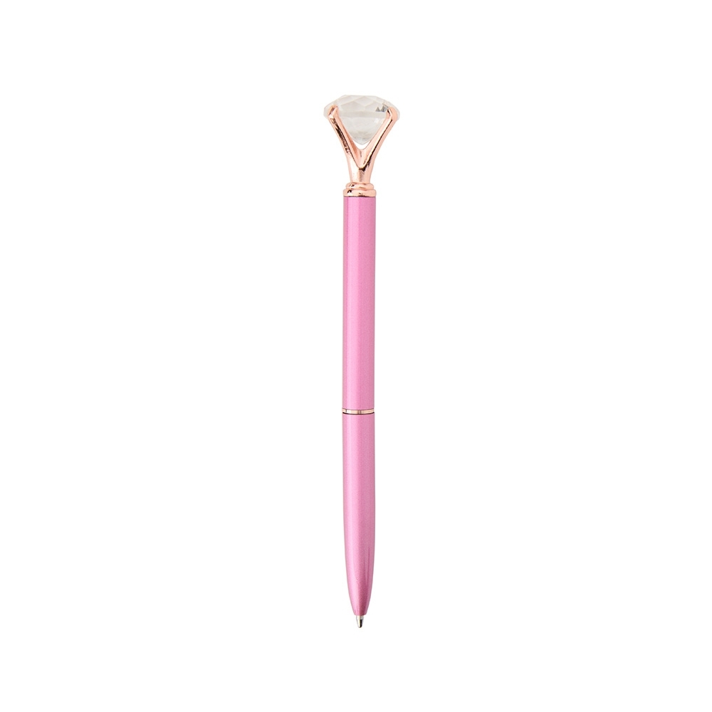 CANETA METAL DIAMANTE SPX-08175-RSE NA COR ROSA