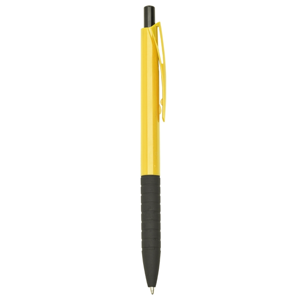 CANETA PLÁSTICA SPX-00401B-AMA/PRE NA COR AMARELO