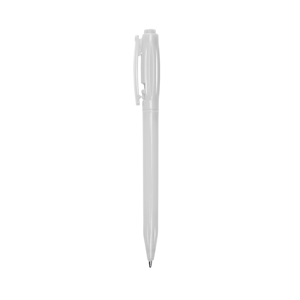 CANETA PLÁSTICA LEITOSA SPX-06161L-BCO/BCO NA COR BRANCO