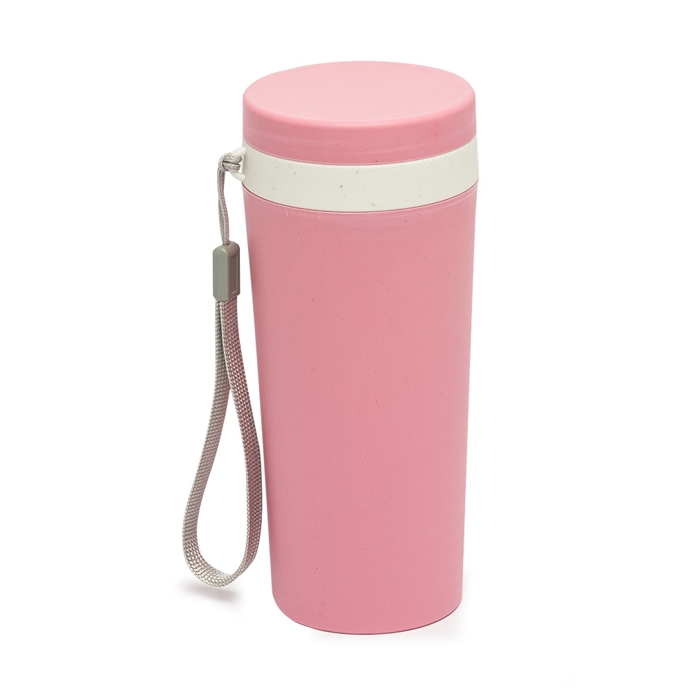 COPO FIBRA DE BAMBU 350ML SPX-03006A-ROS NA COR ROSA
