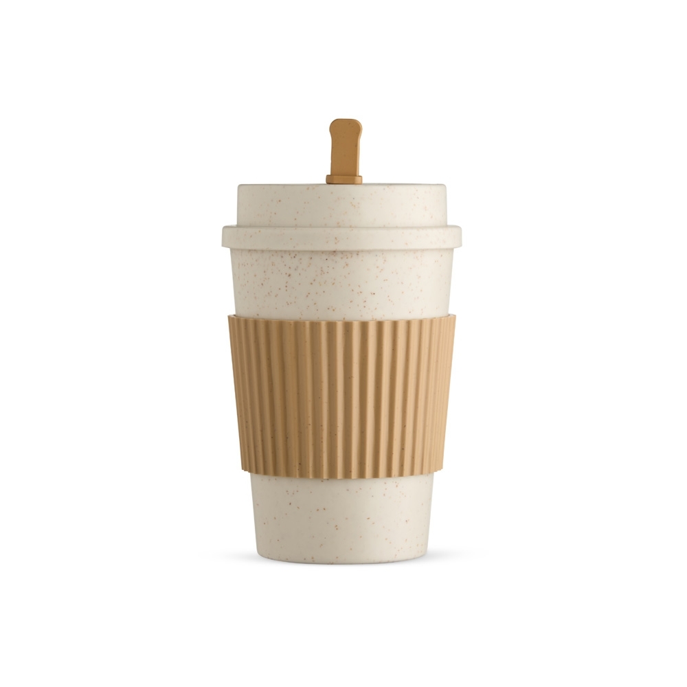 COPO FIBRA DE TRIGO 450ML SPX-03699-MAR NA COR BEGE