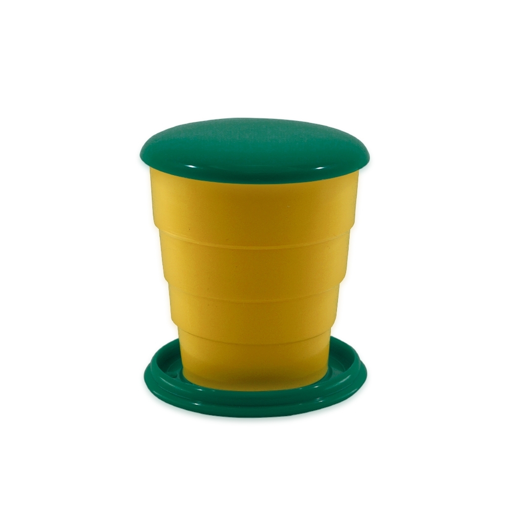 COPO RETRÁTIL 130 ML SPX-13656-VD/AMA NA COR AMARELO