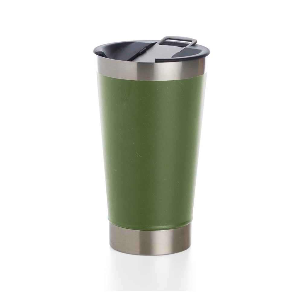 COPO TÉRMICO 500ML *LISO C/ ABRIDOR SPX-18645L-VD NA COR VERDE