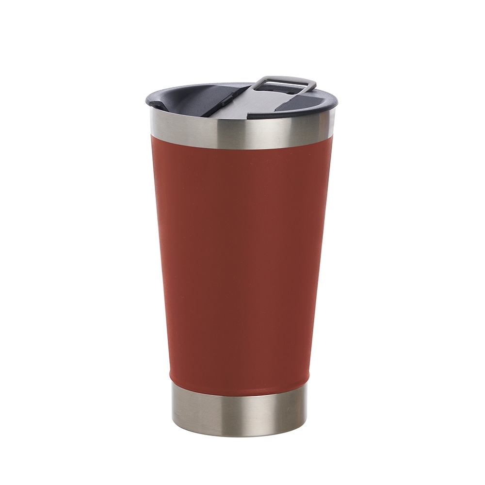COPO TÉRMICO 500ML *LISO C/ ABRIDOR SPX-18645L-VM2 NA COR VERMELHO