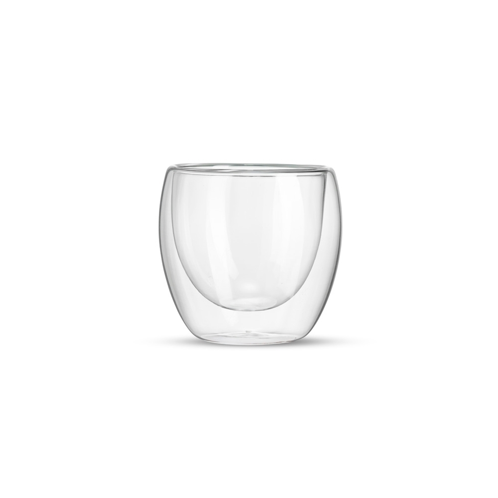 COPO VIDRO PAREDE DUPLA 160ML SPX-06096-BCO NA COR TRANSPARENTE