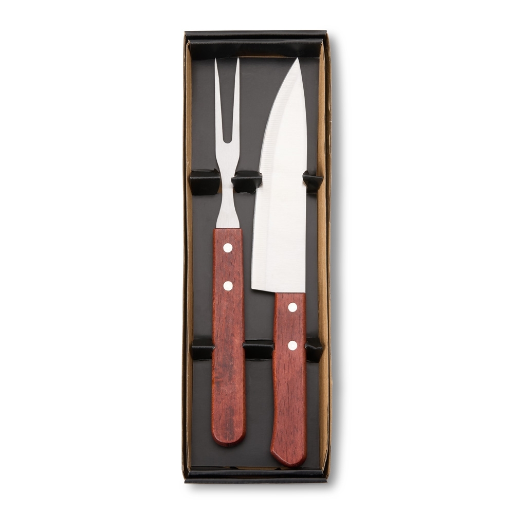 KIT CHURRASCO 2 PEÇAS SPX-08139-PRE NA COR PRETO