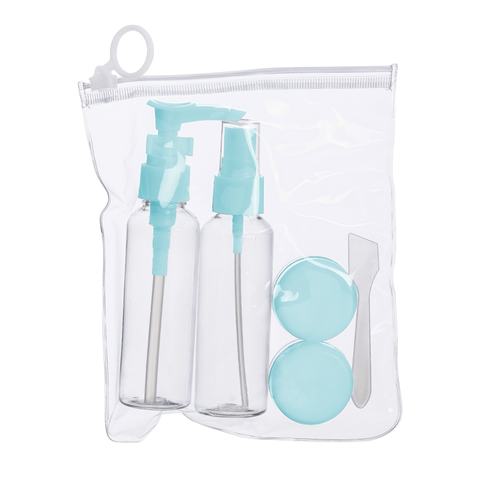 KIT VIAGEM 5PÇS SPX-18535-AZC NA COR AZUL