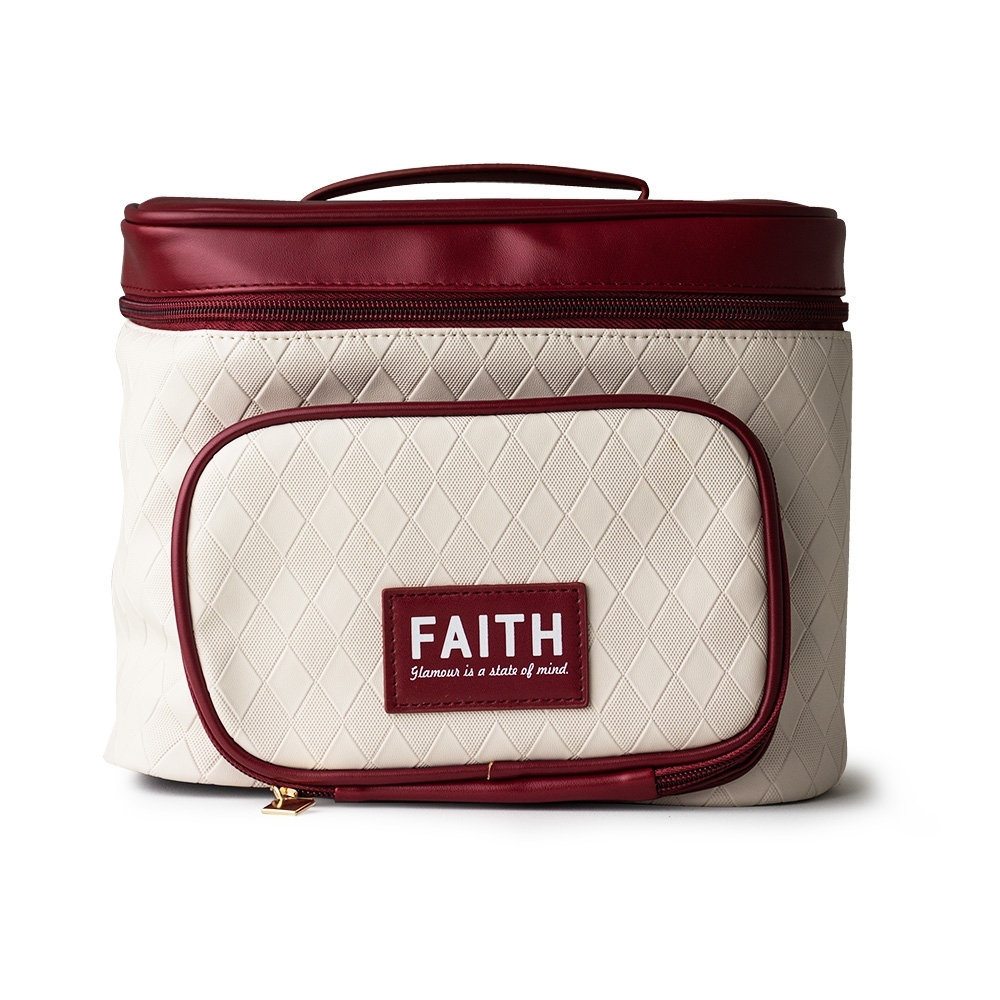 NÉCESSAIRE EM COURO SINTÉTICO SPX-E@18756-VIN NA COR BEGE