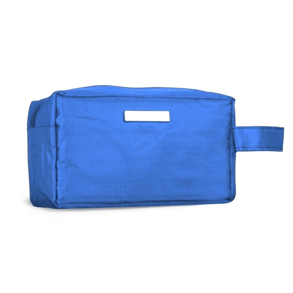NECESSAIRE PVC IMPERMEÁVEL C/ PLAQUINHA  SPX-01228P-AZC NA COR AZUL