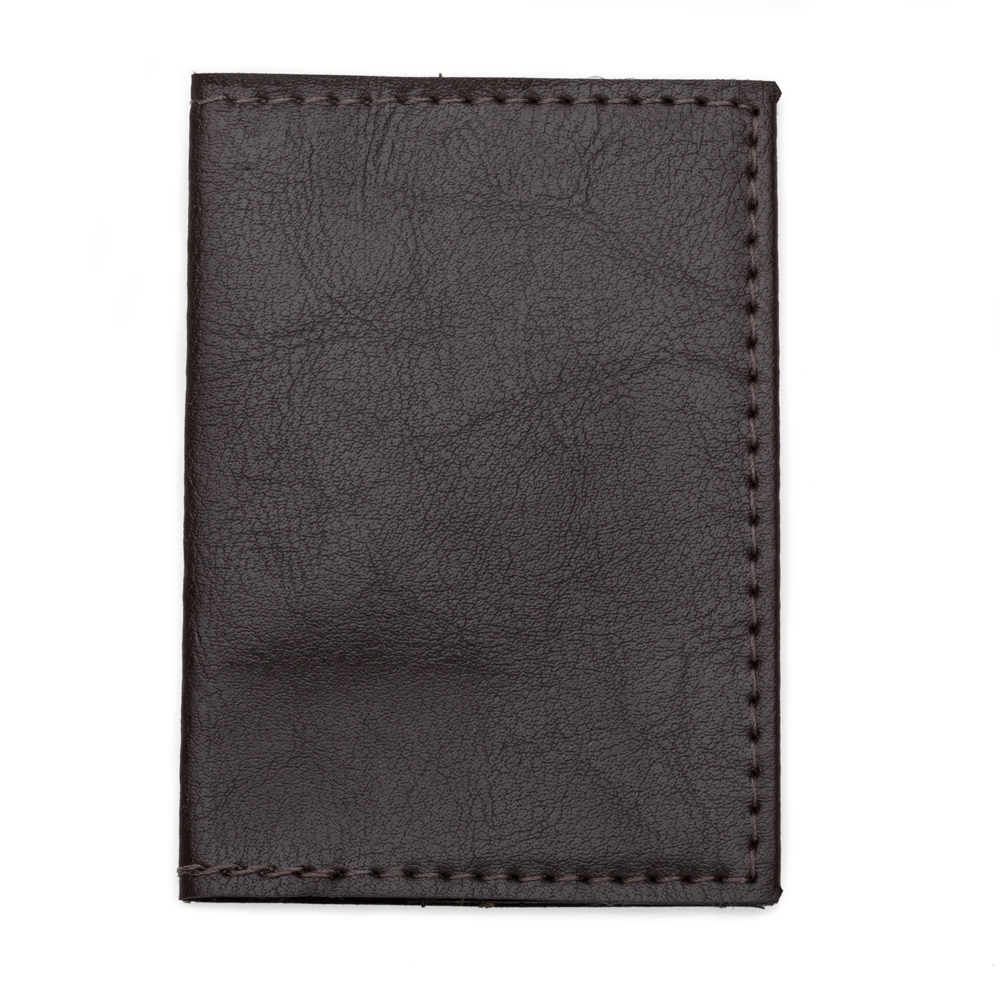 PORTA CARTÃO DE COURO SINTETICO SPX-13643-MAR NA COR MARROM