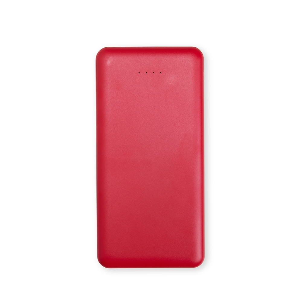 POWER BANK 10.000MAH COM INDICADOR LED SPX-08188-VM NA COR VERMELHO