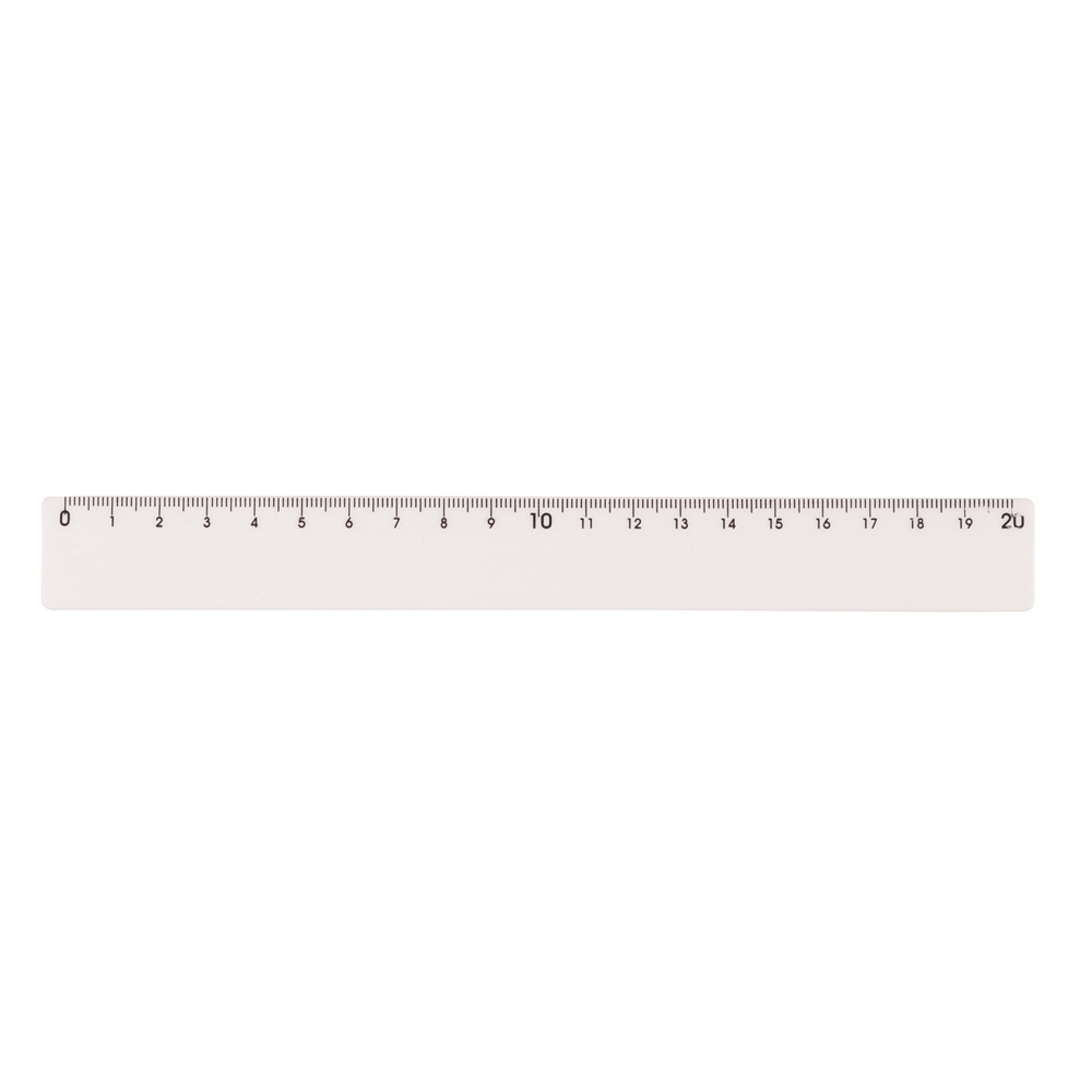 RÉGUA PLÁSTICA 20CM SPX-P@13724-BCO NA COR BRANCO