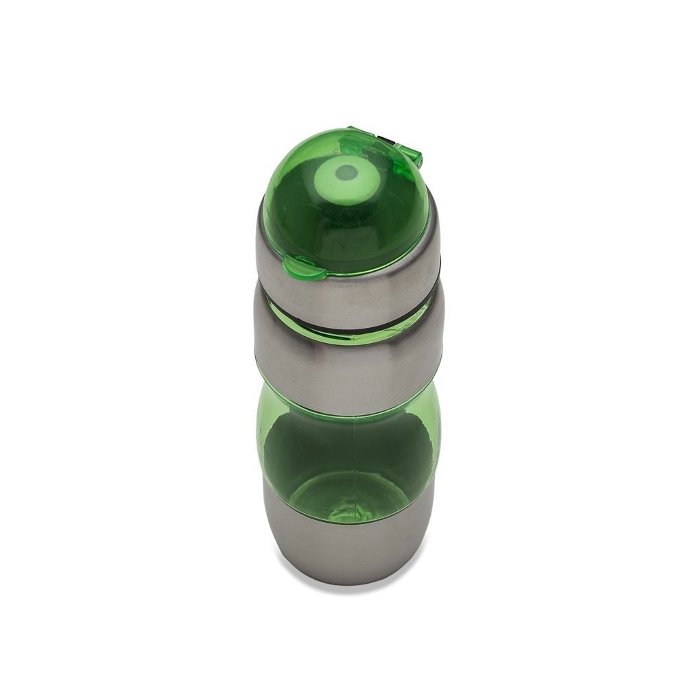 SQUEEZE PLASTICO C/ METAL 450ML BICO E ALÇA  SPX-12190-VD NA COR VERDE