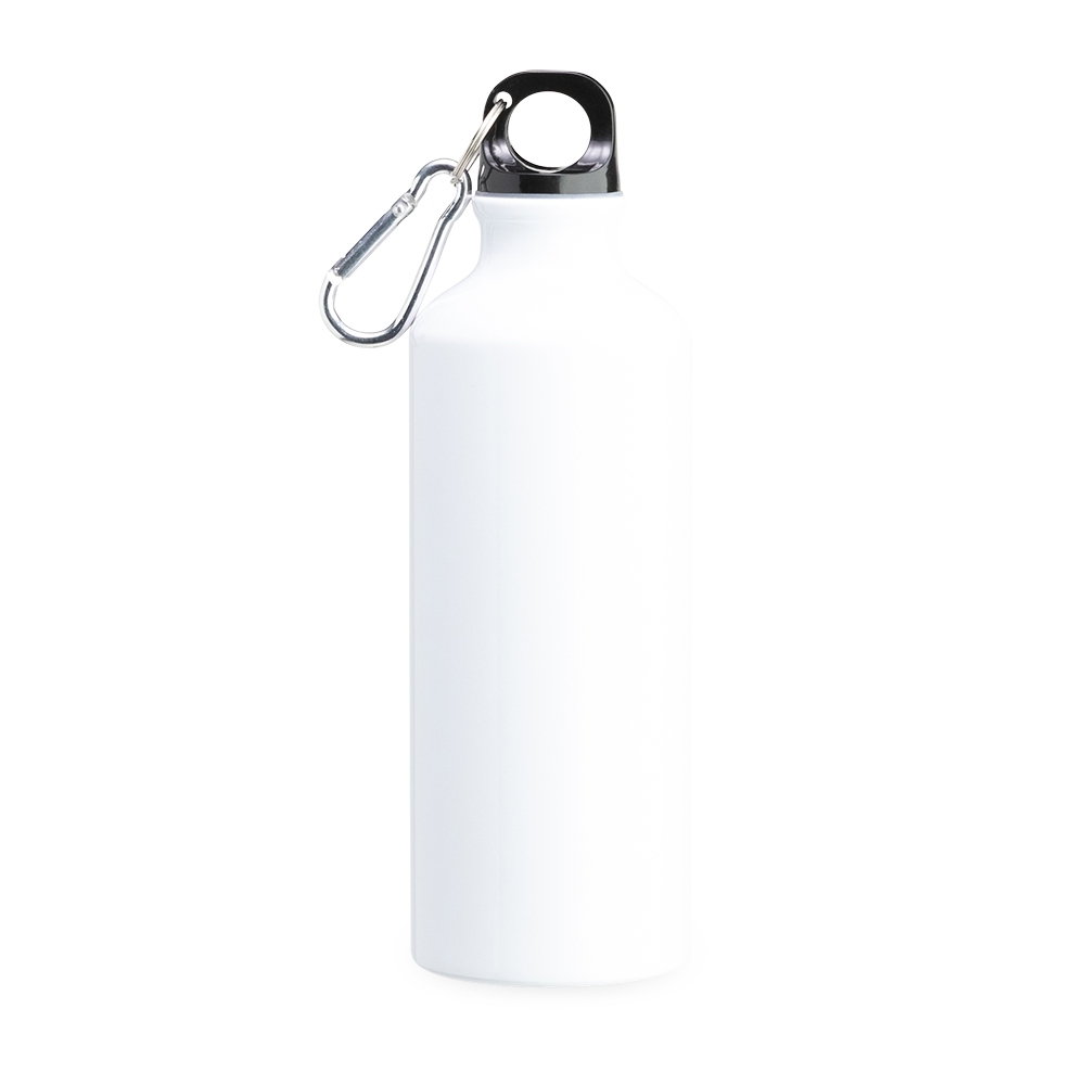 SQUEEZE ALUMINIO 500ML C/ BICO E MOSQUETÃO SPX-9139A-BCO NA COR BRANCO