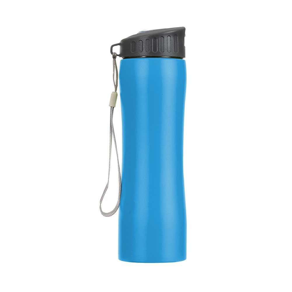 SQUEEZE 600ML INOX C/ ALÇA SPX-18558-AZC NA COR AZUL