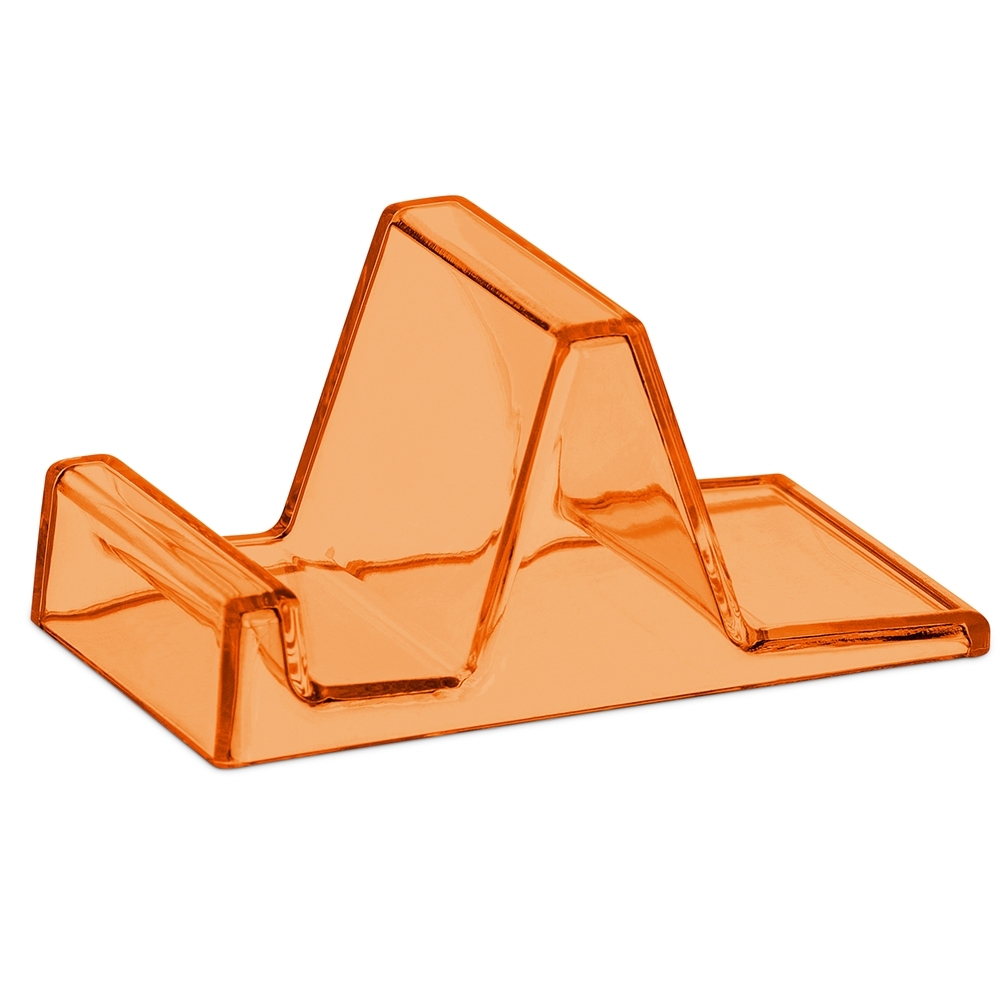 SUPORTE P/ CELULAR EM ACRILICO SPX-01093-LAR/TRA NA COR LARANJA