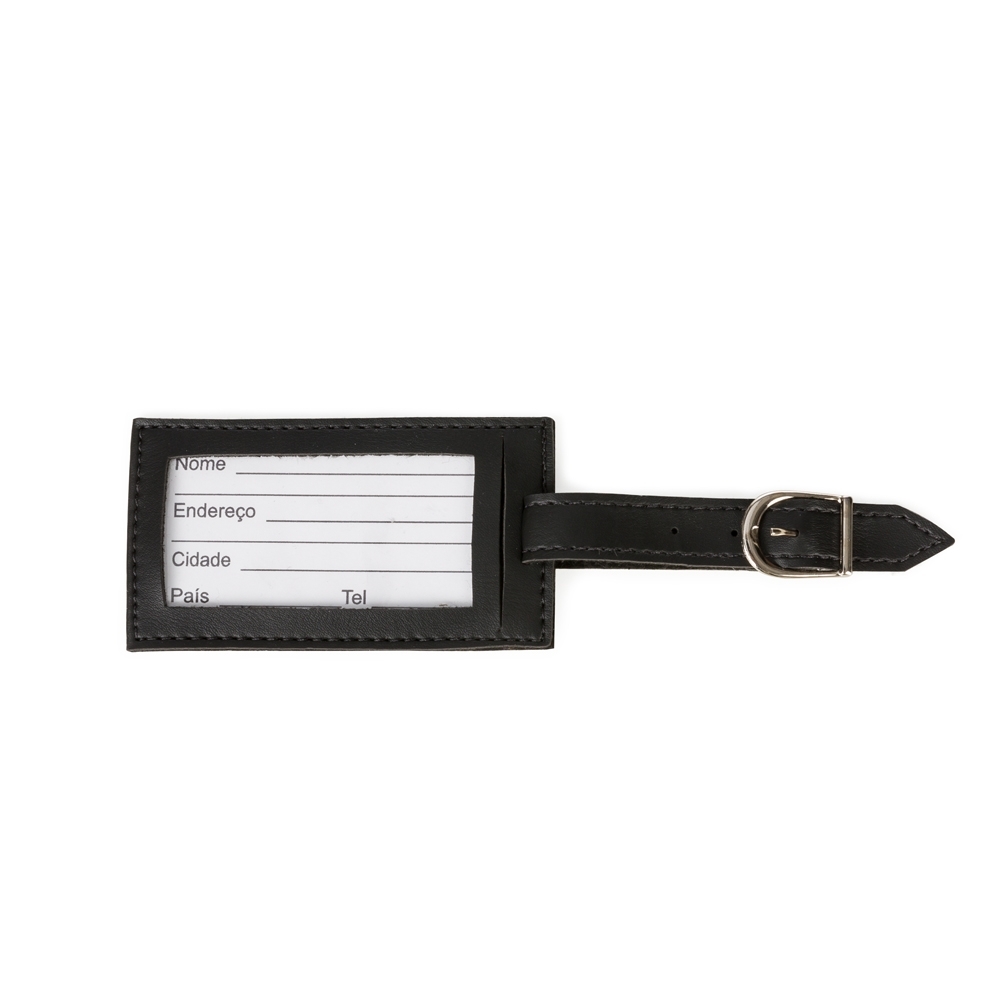 TAG IDENTIFICADOR DE BAGAGEM  SPX-13790-PRE NA COR PRETO