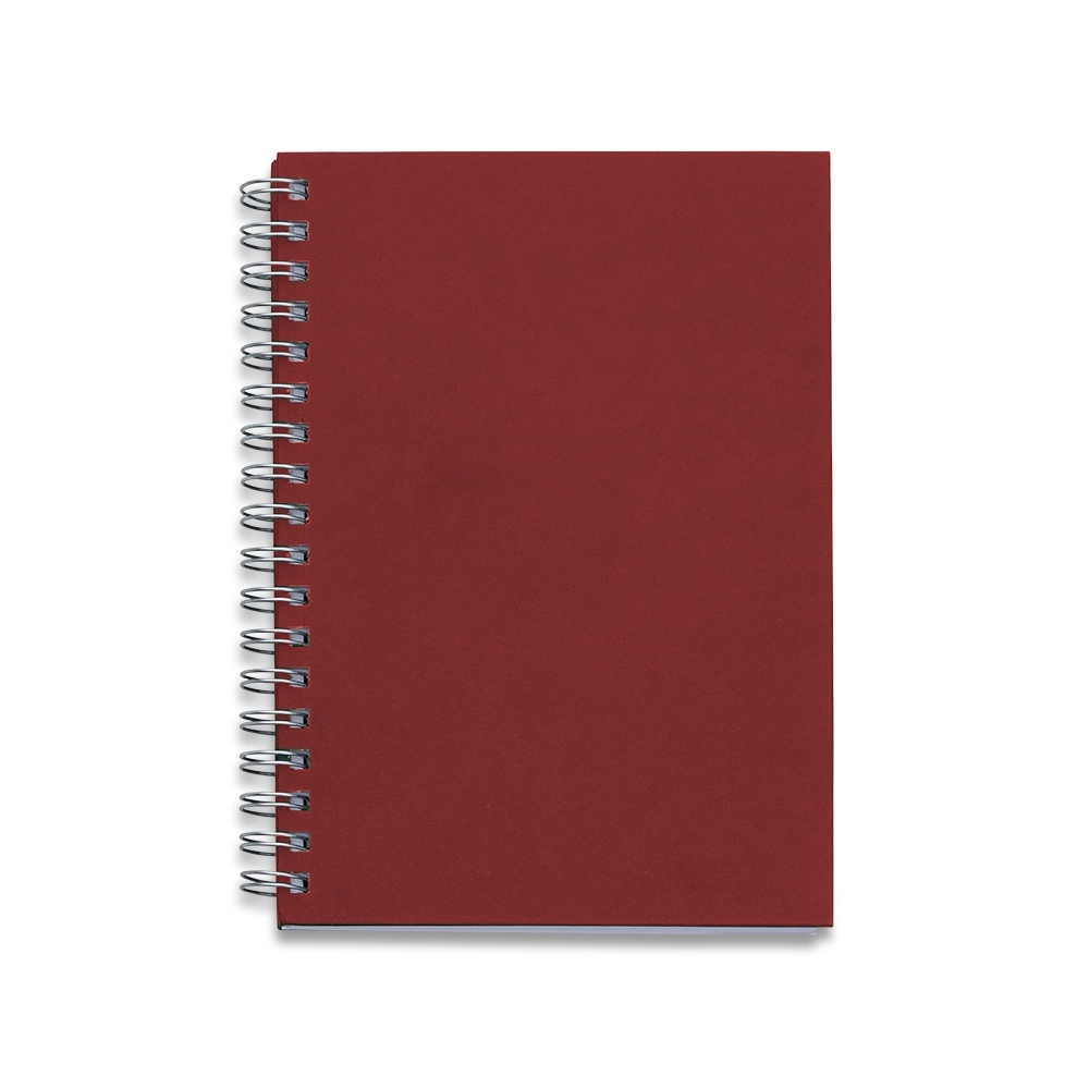 CADERNO CAPA KRAFT SPX-14209-VM NA COR VERMELHO