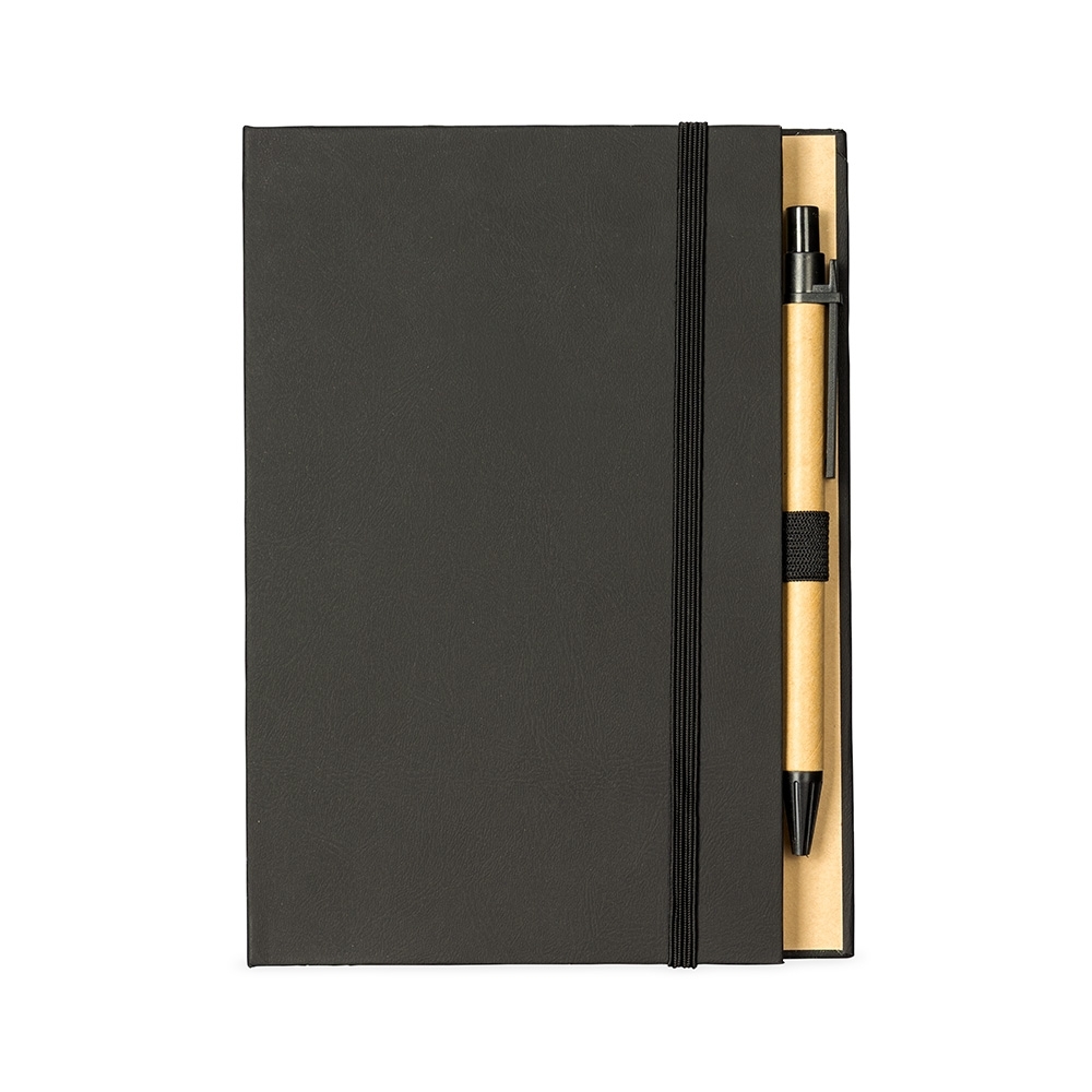 BLOCO DE ANOTAÇÕES COM AUTOADESIVOS E CANETA SPX-18938-PRE NA COR PRETO