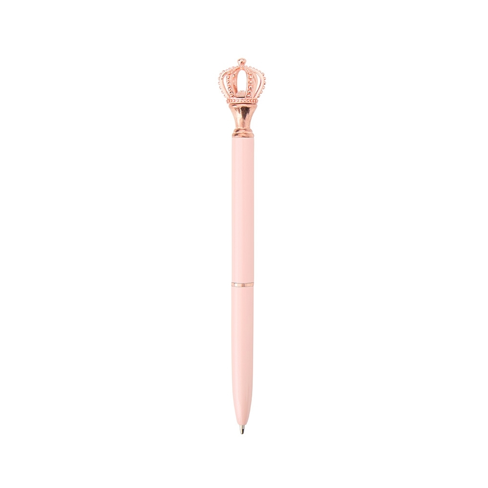 CANETA METAL COROA SPX-08174-SAL/COB NA COR ROSA