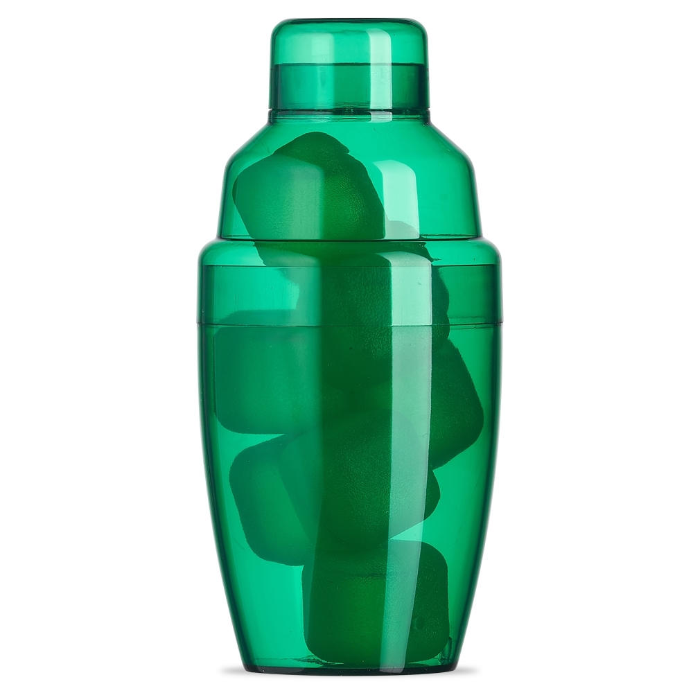 COQUETELEIRA PLÁSTICA C/ GELO ECOLÓGICO SPX-P@18510-VDT NA COR VERDE