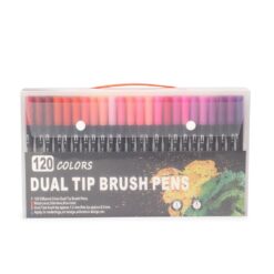 KIT CANETINHAS PONTA DUPLA 120 CORES  SPX-08332B-120-COL NA COR COLORIDO