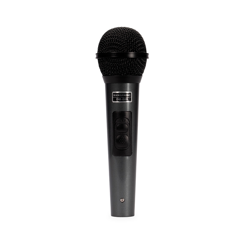 MICROFONE DINÂMICO SPX-MIC02-PRE NA COR PRETO